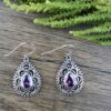 Antares Earrings Dark Amethyst