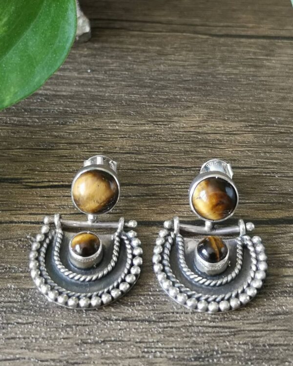 Earrings Tiger Eye