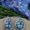 Antares Earrings Crystal Blue