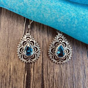 Antares Earrings Crystal Blue